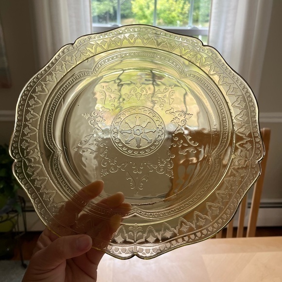 Vintage Other - Vintage Federal Glass Patrician Spoke Depression Glass 11” Dinner Plate